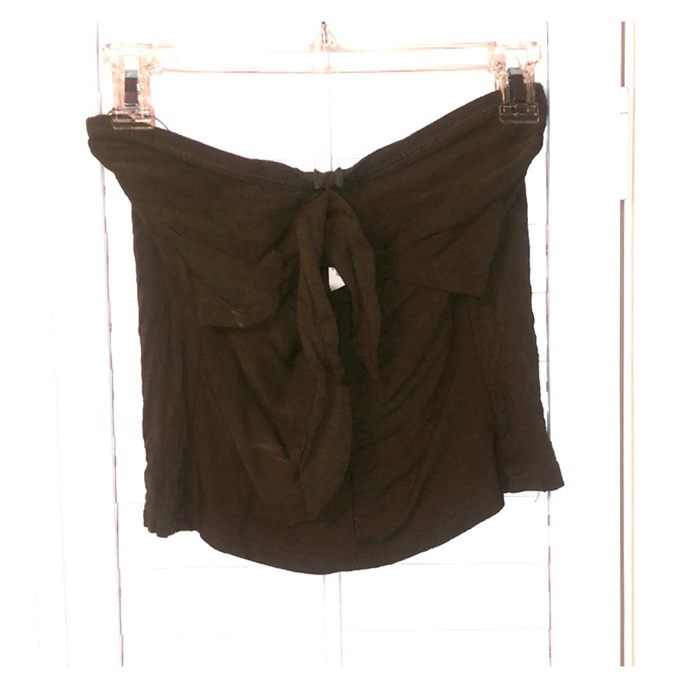 Free people green cropped top that ties